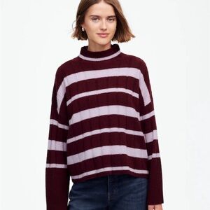 Madewell Ribbed Cashmere-Wool Blend Pullover Sweater NEW M